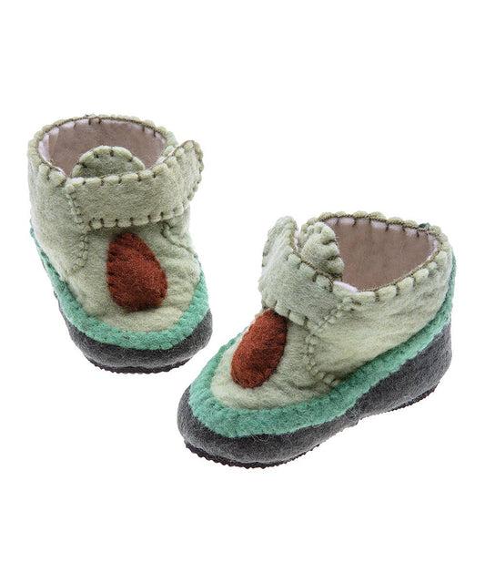 Avocado Toddler Booties: 1-2yrs