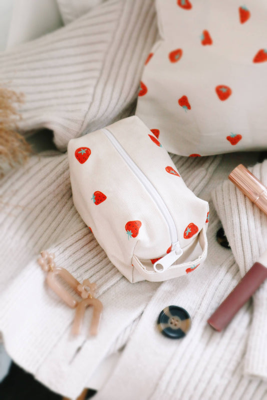 Strawberry Mini Makeup Bag