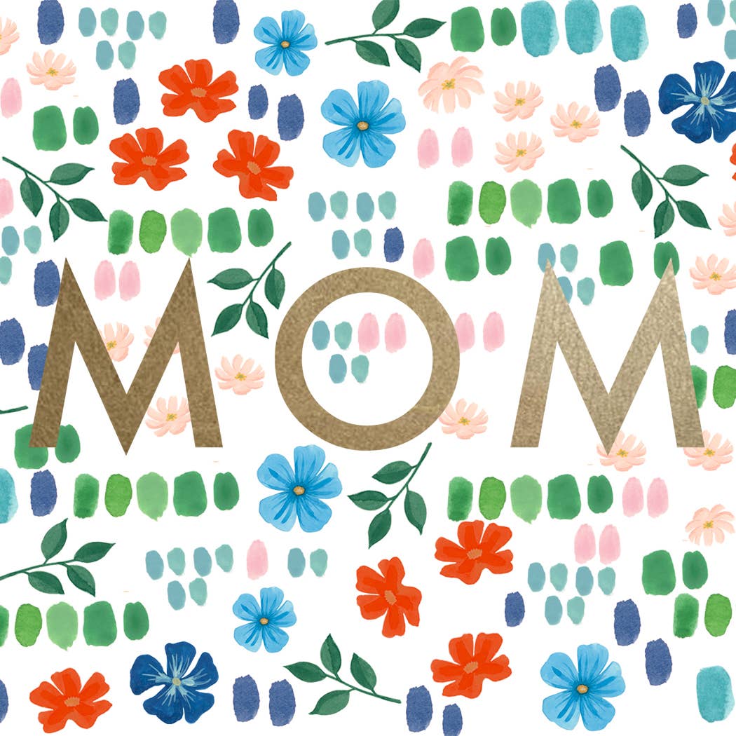 MOM Paint Marks and Flowers *gold foil