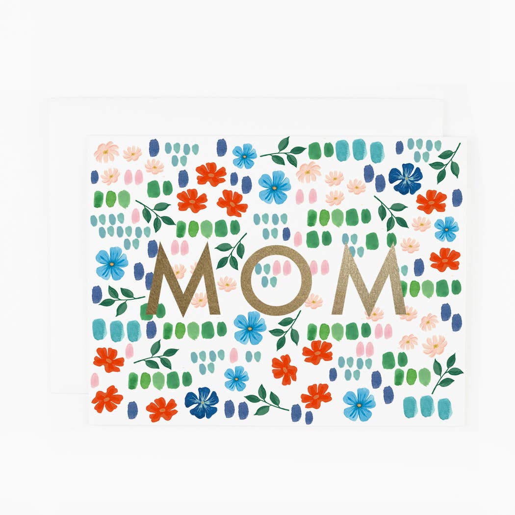 MOM Paint Marks and Flowers *gold foil