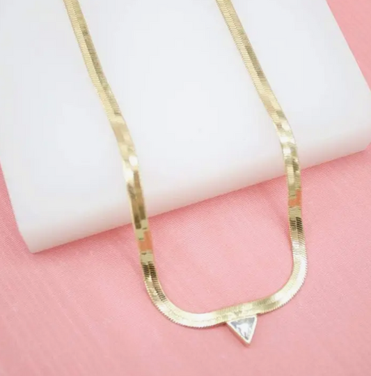 Cleo Herringbone Necklace