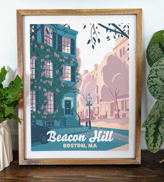 Beacon Hill, Boston Print