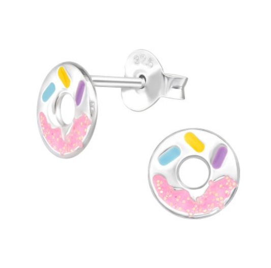 Sprinkle Donut Studs