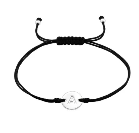 Silver Adjustable Letter Bracelet (A-Z)