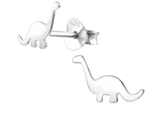 Silver Dinosaur Studs