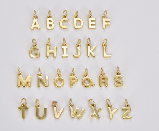 Gold Fill Uppercase Initial Pendants & Necklaces