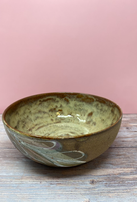 Large Ceramic Flower Bowl