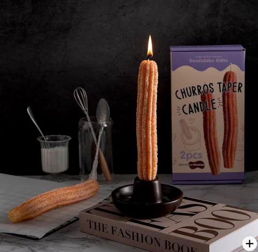 Churros Taper Candles