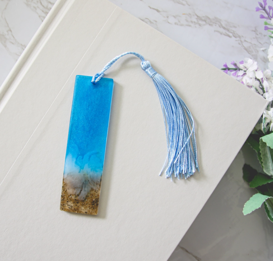 Ocean Resin Bookmark