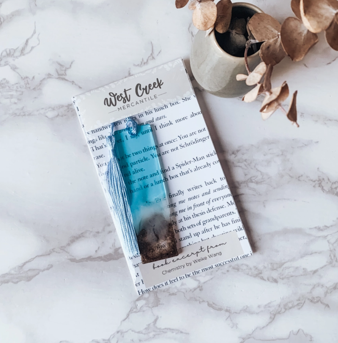 Ocean Resin Bookmark