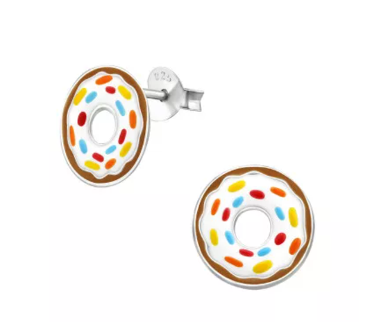 Vanilla Donut Studs