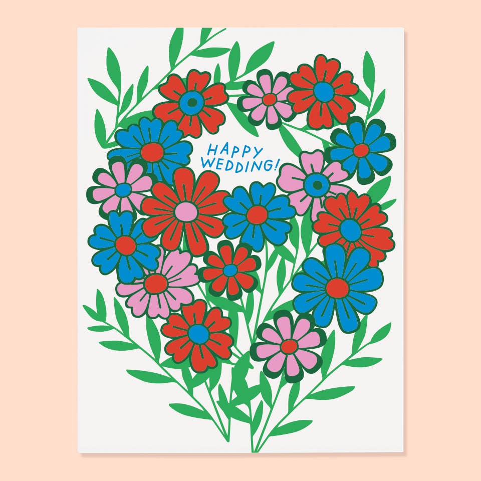 Floral Wedding Card