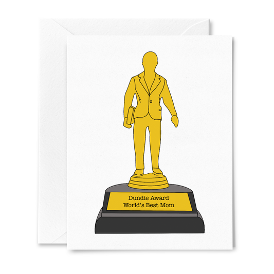 The Office Dundie Award World's Best Mom Card